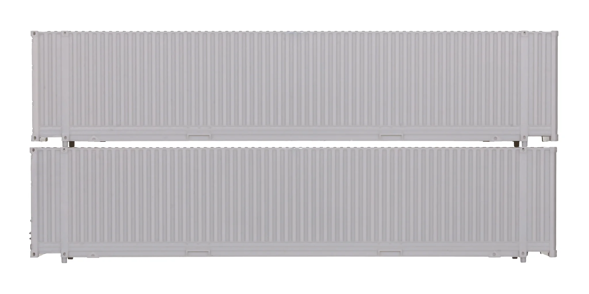 2A-000-032 N Gauge 45 Ft Hi Cube Container 2 pack unpainted