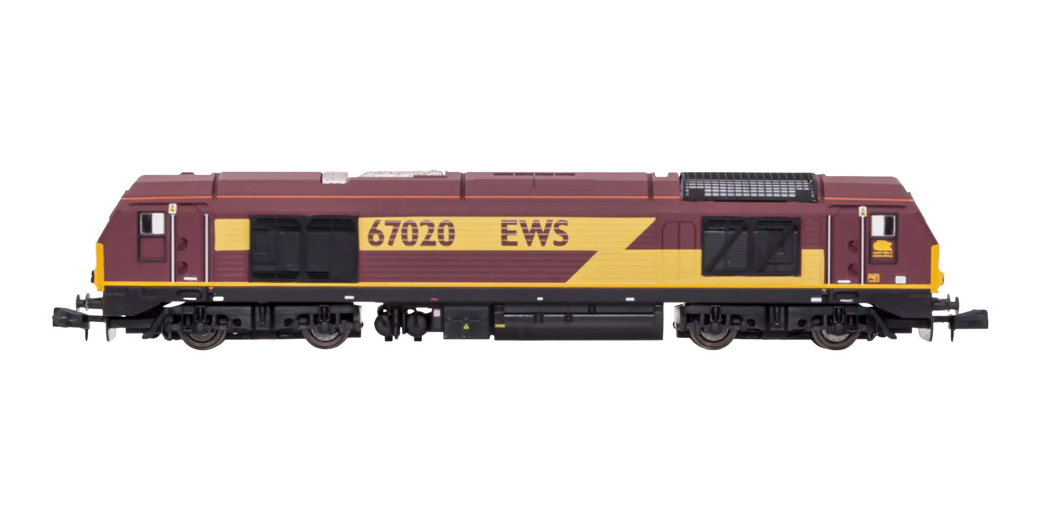 2D-010-015 N Gauge Class 67 EWS Red/Gold 67020 - Image 4