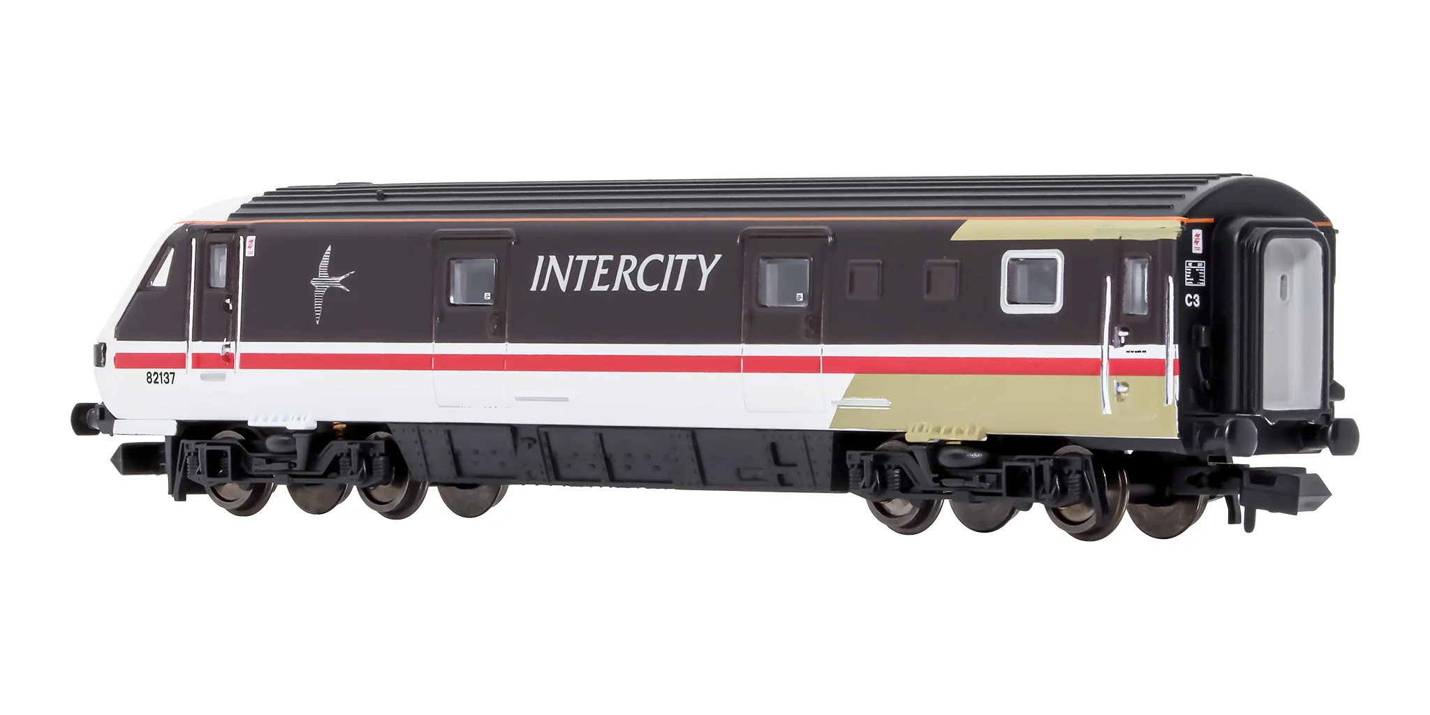 2D-017-005 N Gauge Mk3 DVT Intercity Swallow 82137 - Image 3