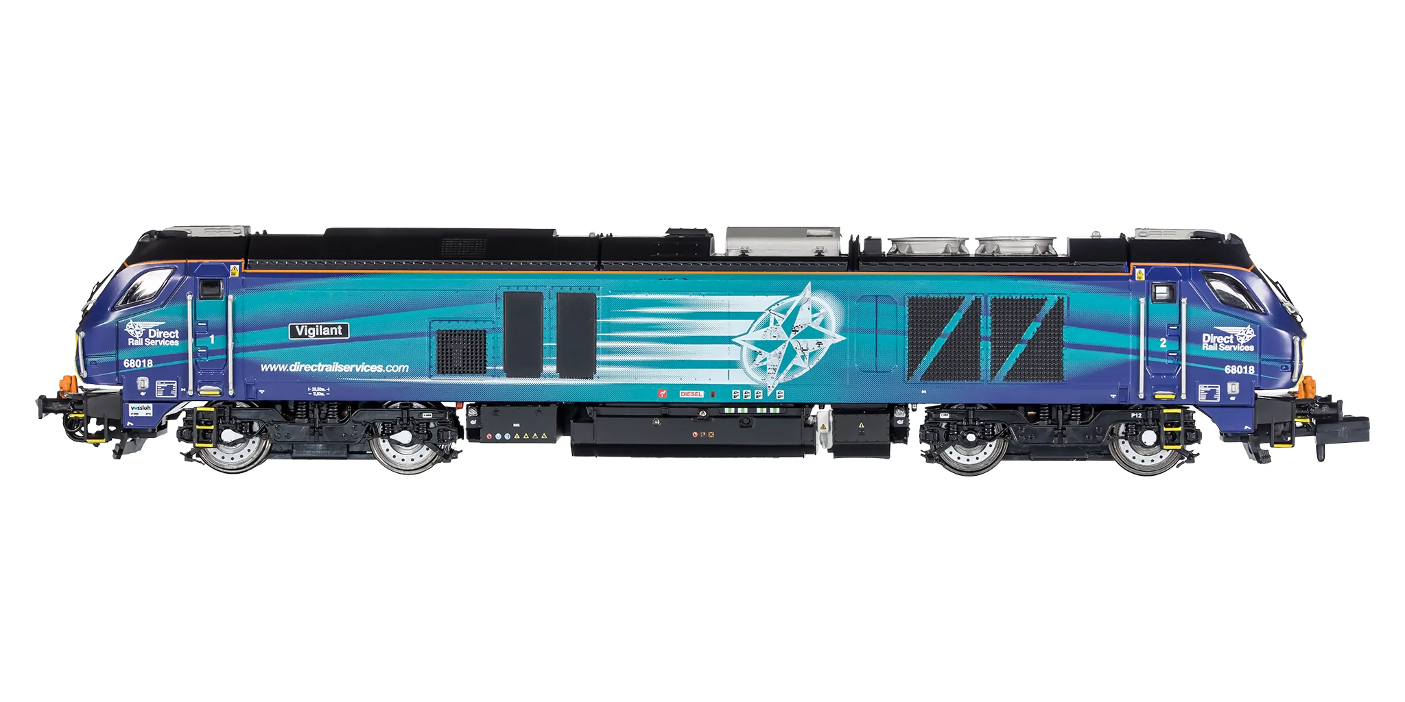 2D-022-013 N Gauge Class 68 Vigilant 68018 DRS Compass - Image 3