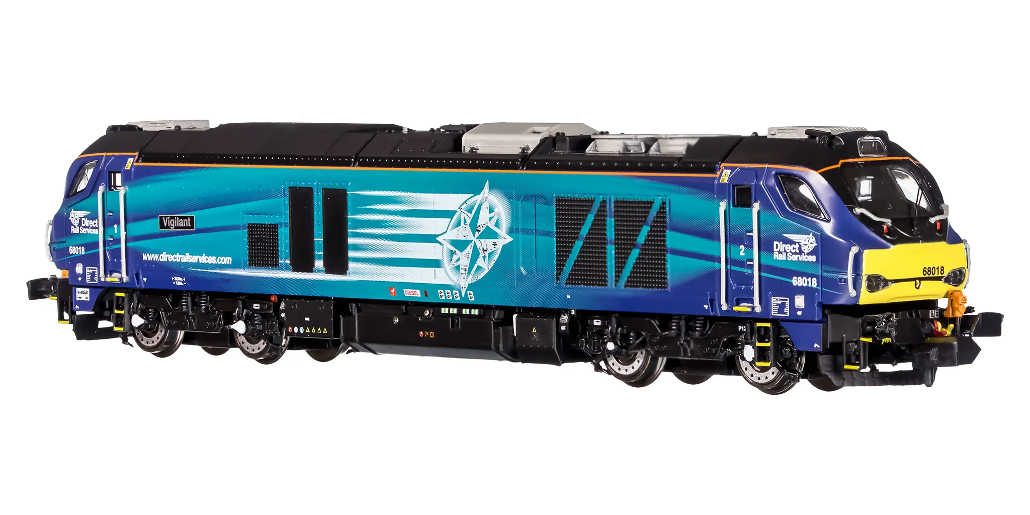2D-022-013 N Gauge Class 68 Vigilant 68018 DRS Compass - Image 4