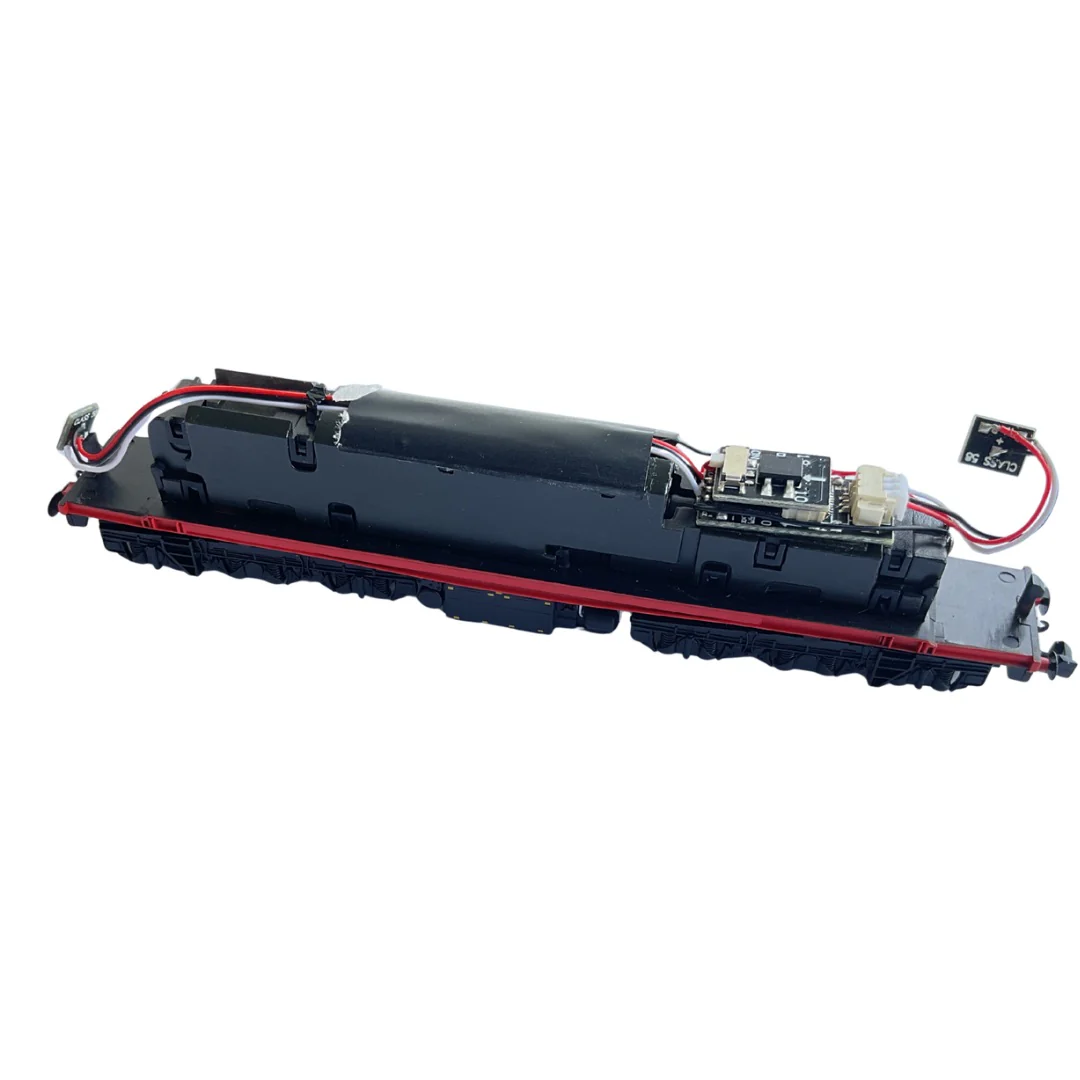 2D-058-MCHASS2 N Gauge Class 58 Spares - Motorised Chassis Rail freight red solebar- R