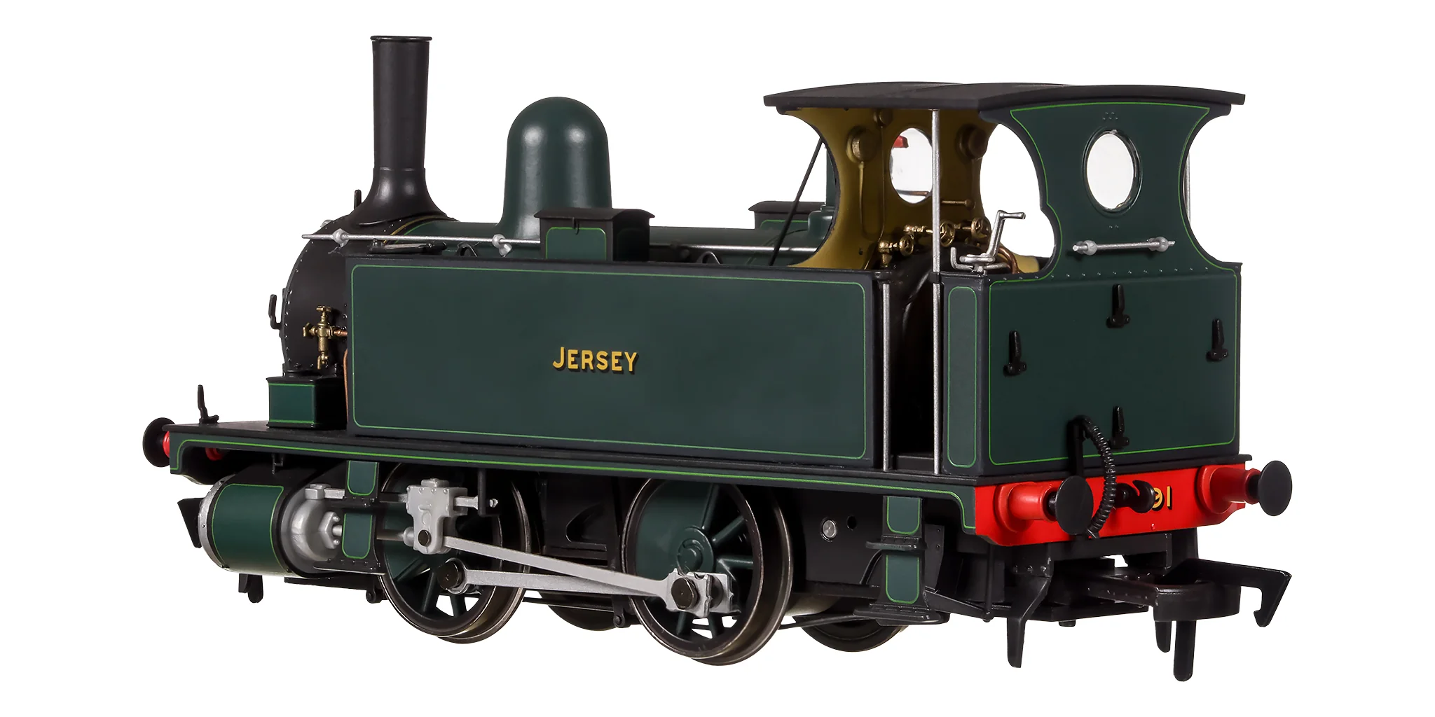 4S-018-012 OO Gauge B4 0-4-0T Lined Dark Green Jersey 91 - Image 4