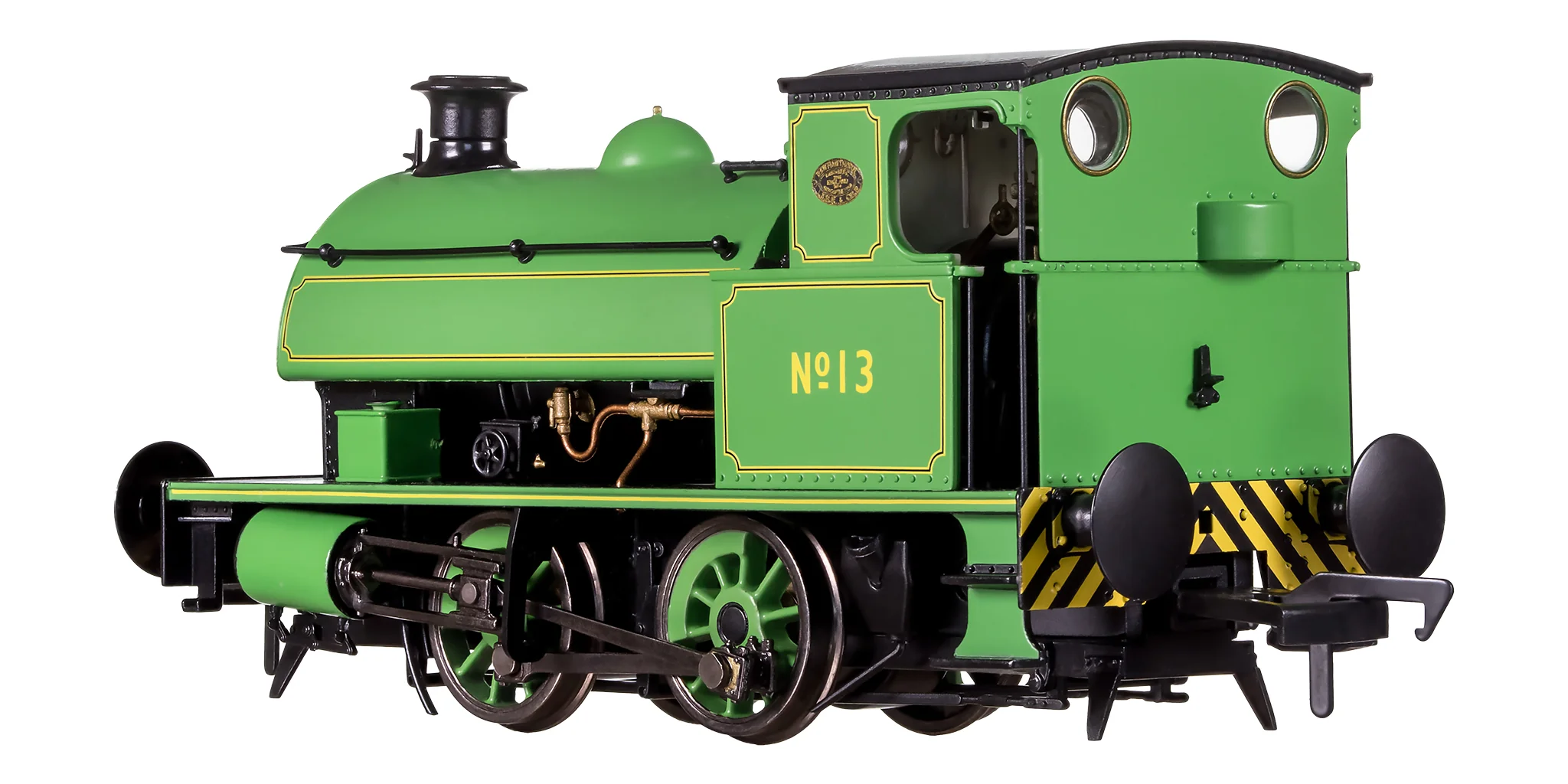 4S-024-008 Hawthorn Leslie 0-4-0 Yellow Chevrons NES 13 - Image 4