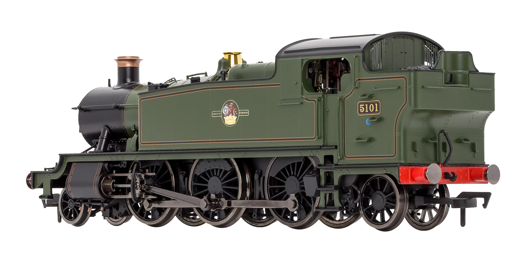 4S-041-015 OO Gauge Large Prairie 5101 BR Lined Green Late Crest - Image 4