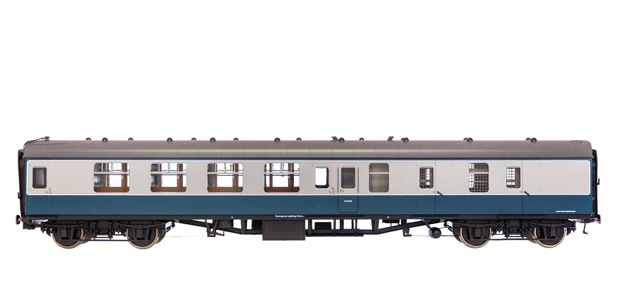 7P-001-502U O Gauge BR  Mk1 Blue/Grey BSK Unnumbered with Window Beading - Image 3